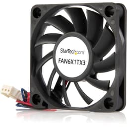 StarTech.com Replacement 60mm Ball Bearing CPU Case Fan - TX3 Connector - System fan kit - 60 mm 1