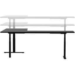 Workstream Triple-Motor Height-Adjustable Sit-Stand L-Shaped Corner Desk Frame, Black 1