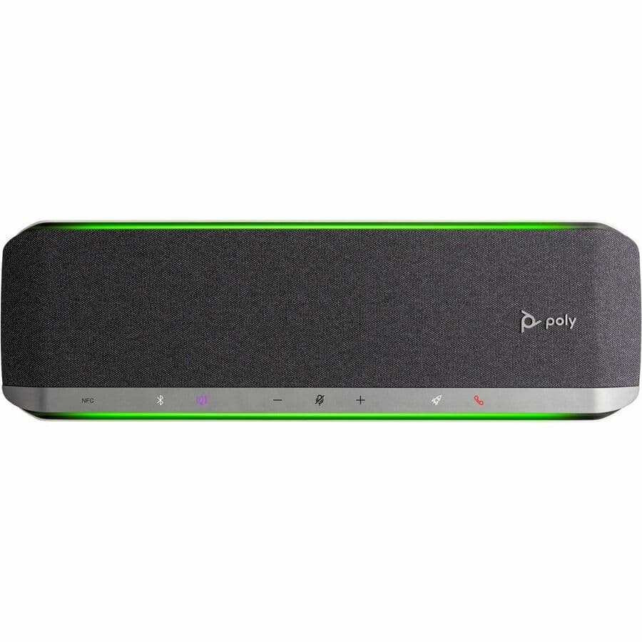 HP Poly Sync 60 Speakerphone, 2.20 lb, 77P41AA, Bluetooth, Silver, Sync 60 Speakerphone User Guide AC Power Adapter USB Type-A Cable with USB Type-A to USB Type-C Adapter Installation Tool, Wired/Wireless
