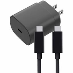 25W USB-C Charging Kit for Smartphones and USB-C Compatible Devices - Black 1