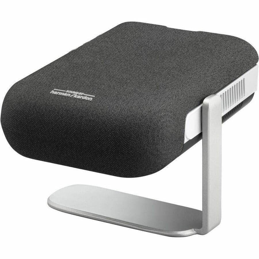 ViewSonic M1X Portable LED Projector with Smart Stand, Harman Kardon Speakers, Built-In Battery, H/V Keystone, 4 Corner Adjustment, Bluetooth, Wi-Fi, USB-C, Powered USB A