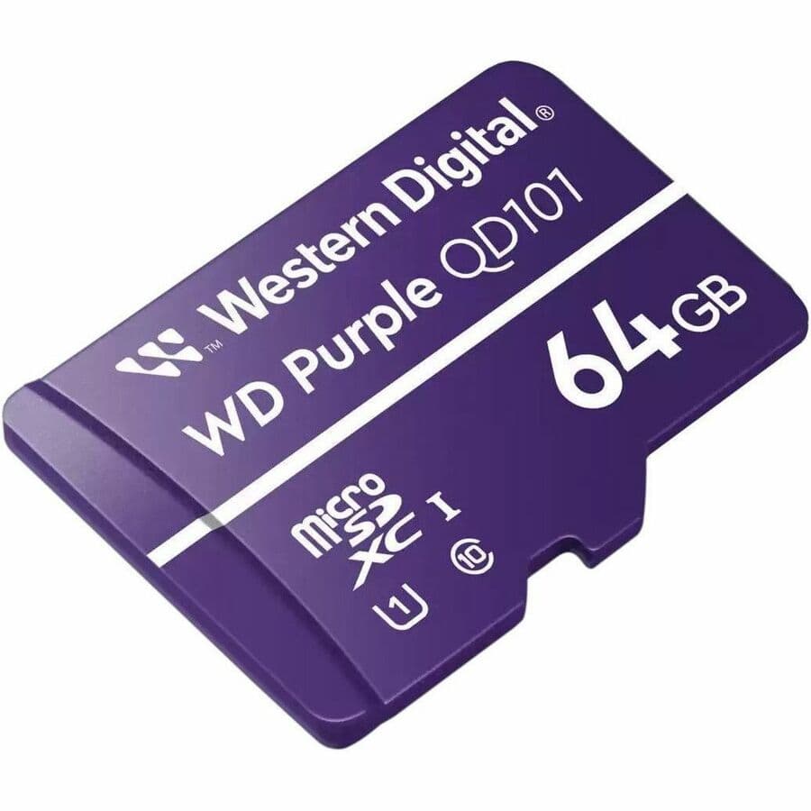 Western WD Purple 64 GB Class 10/UHS-I (U1) microSDXC