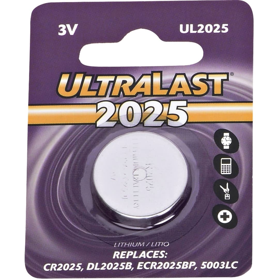 Dantona NABC UltraLast UL2025 Lithium Button General Purpose Battery