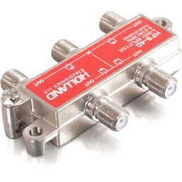 C2G High-Frequency 4-Way Splitter, 2.15 GHz, 3.04 oz 1