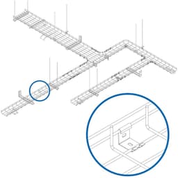 Eaton Tripp Lite Series Light Wall Bracket for Small Wire Mesh Cable Trays 6